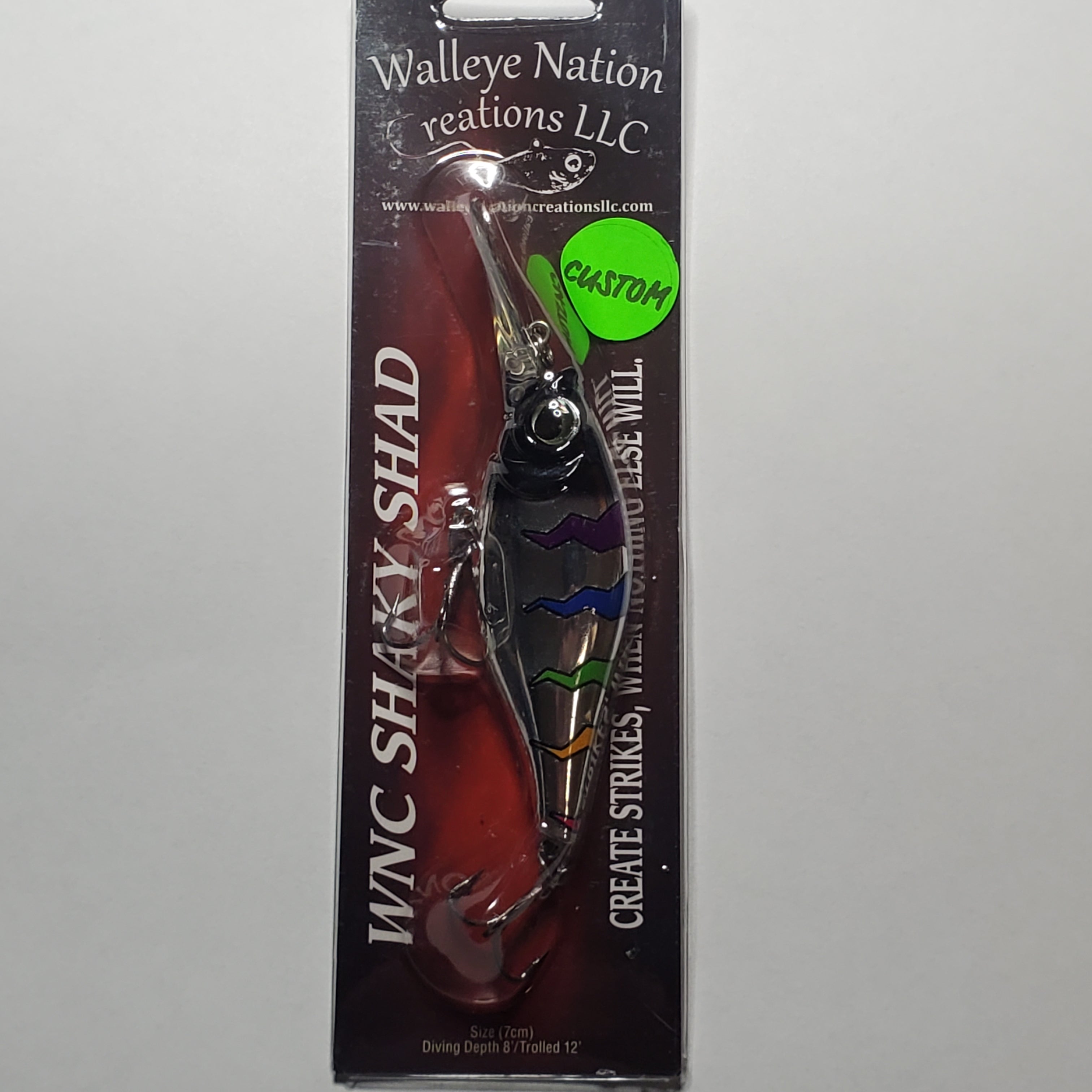Walleye Nations Creations Shaky Shad Black Head Wonderbread