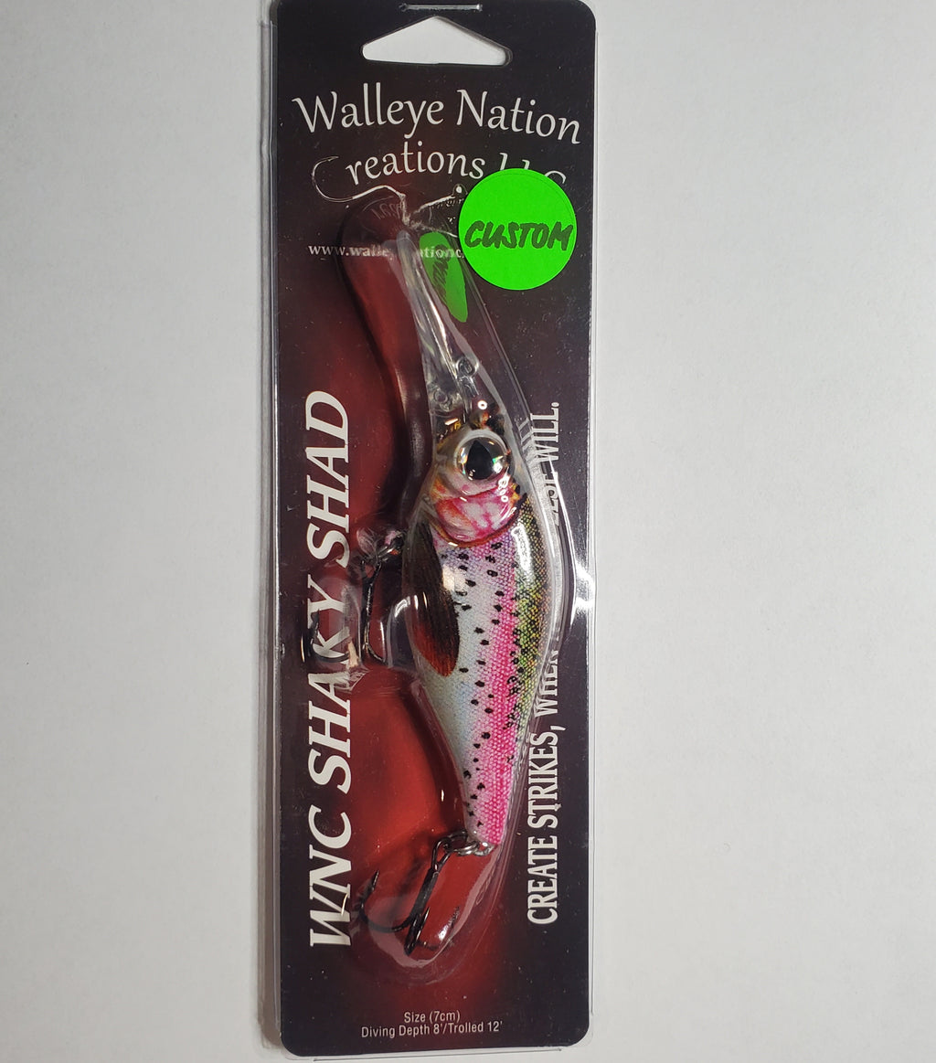 Walleye Nations Creations Shaky Shad Rainbow Trout