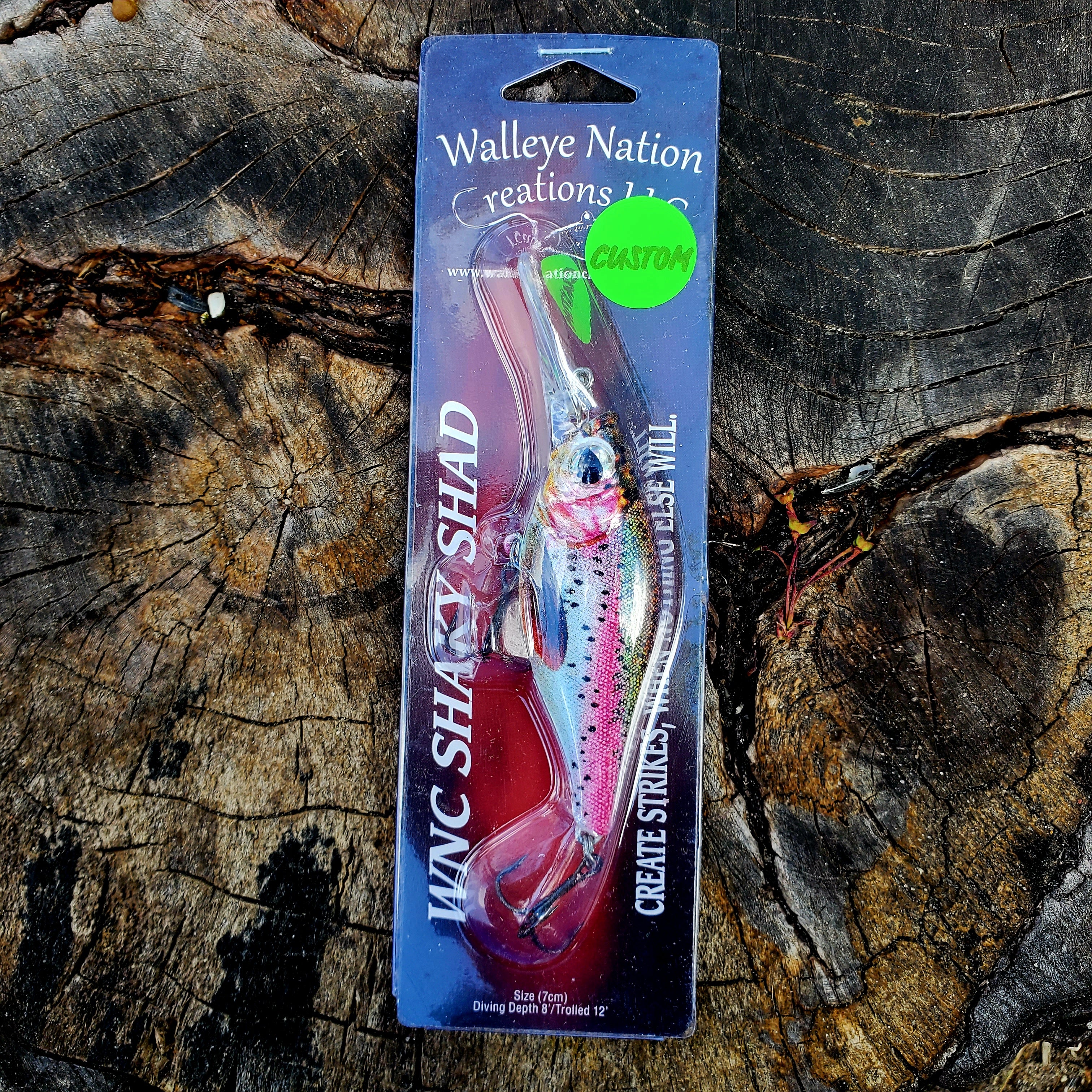 Walleye Nations Creations Shaky Shad Rainbow Trout
