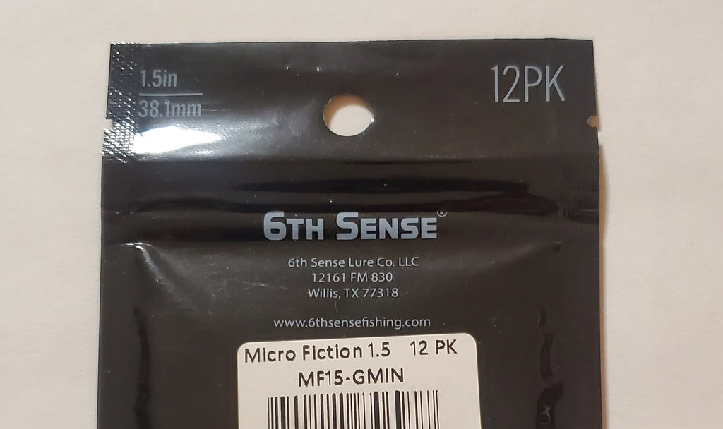 6th Sense Micro Fiction Soft Bait Ghost Minnow