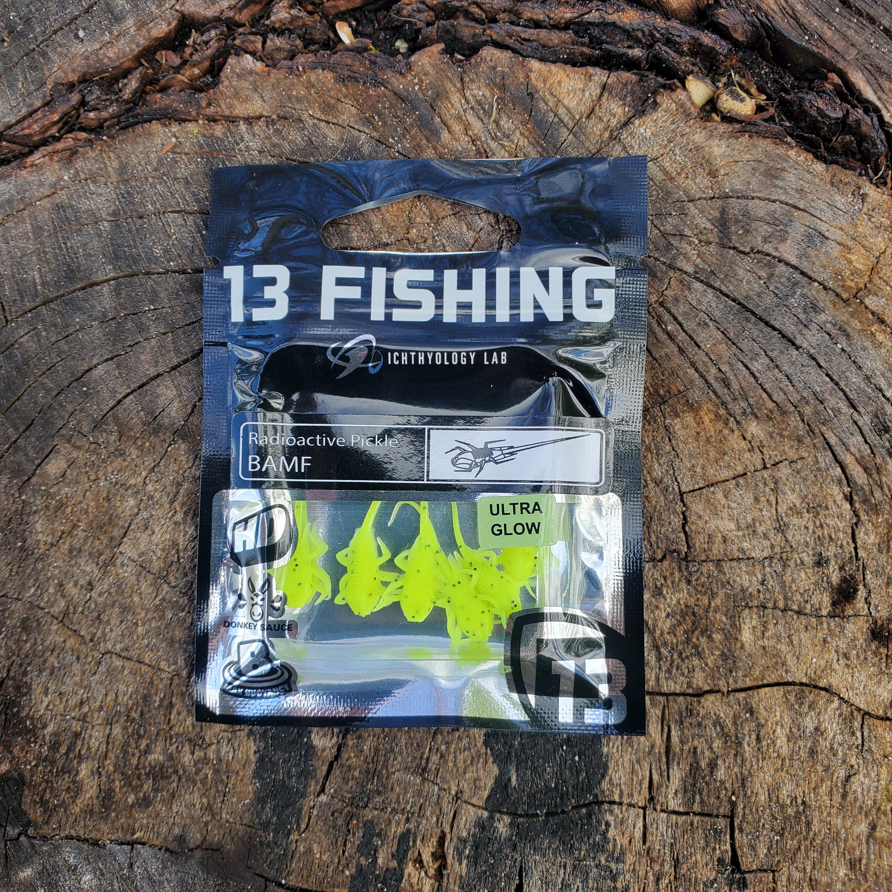 13 Fishing BAMF Radioactive Pickle Finesse Panfish Plastic – Grandpa's Tackle Box 13 Fishing BAMF Radioactive Pickle Finesse Panfish Plastic – Grandpa's Tackle Box