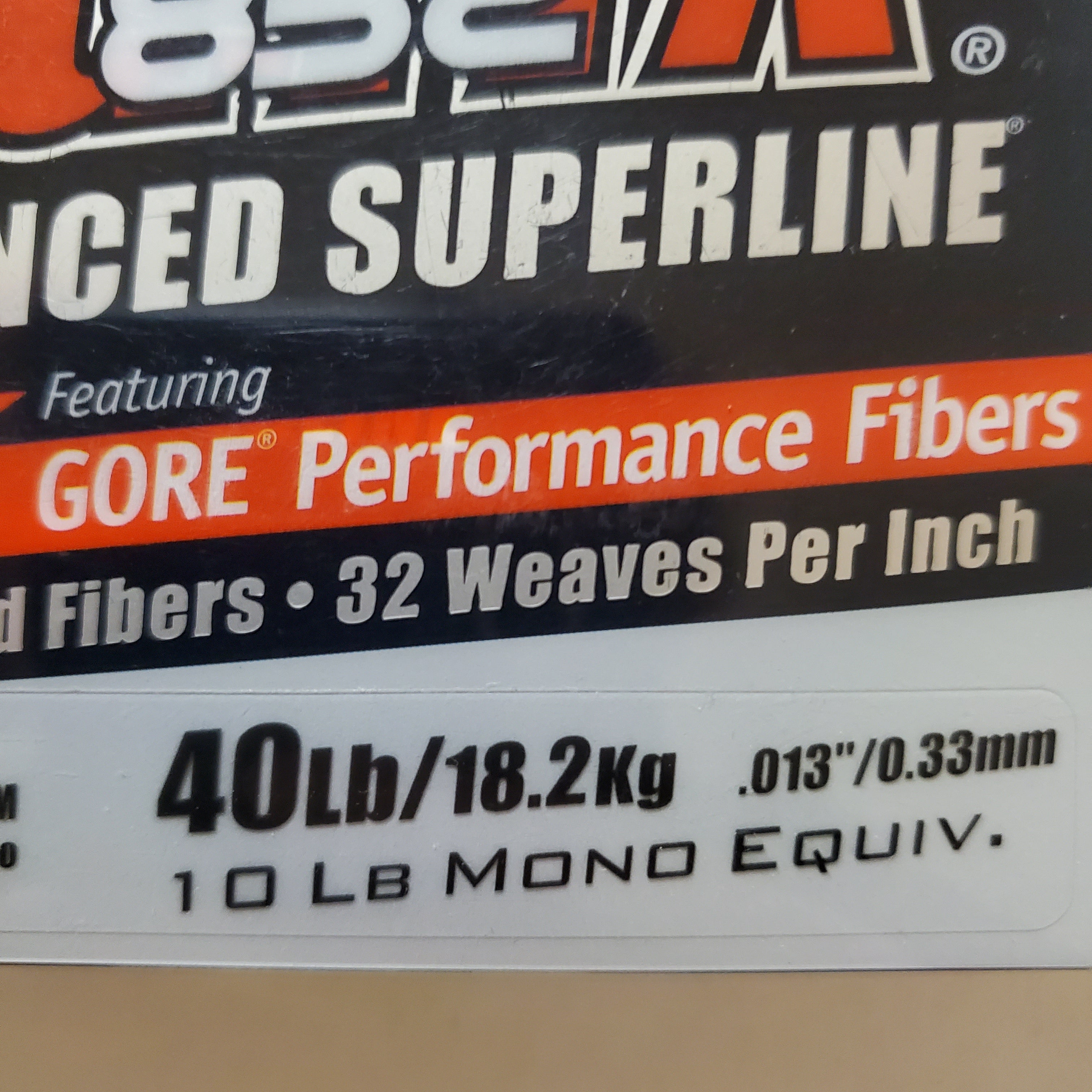 Sufix 832 Advanced Superline 40ib test 150yds Neon Lime
