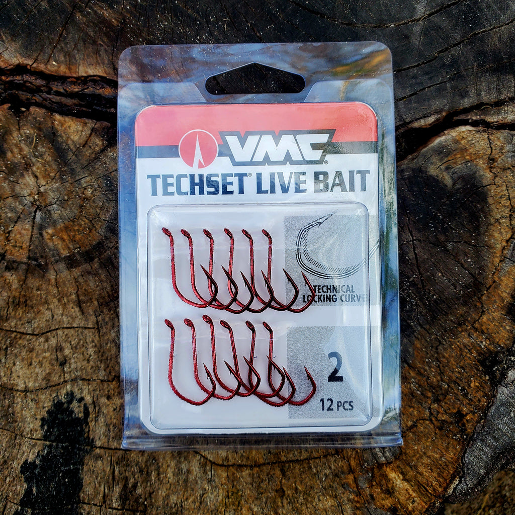 Vmc Techset Live Bait Hooks Red QTY: 12 Size 2