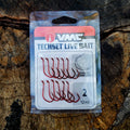 Vmc Techset Live Bait Hooks Red QTY: 12 Size 2