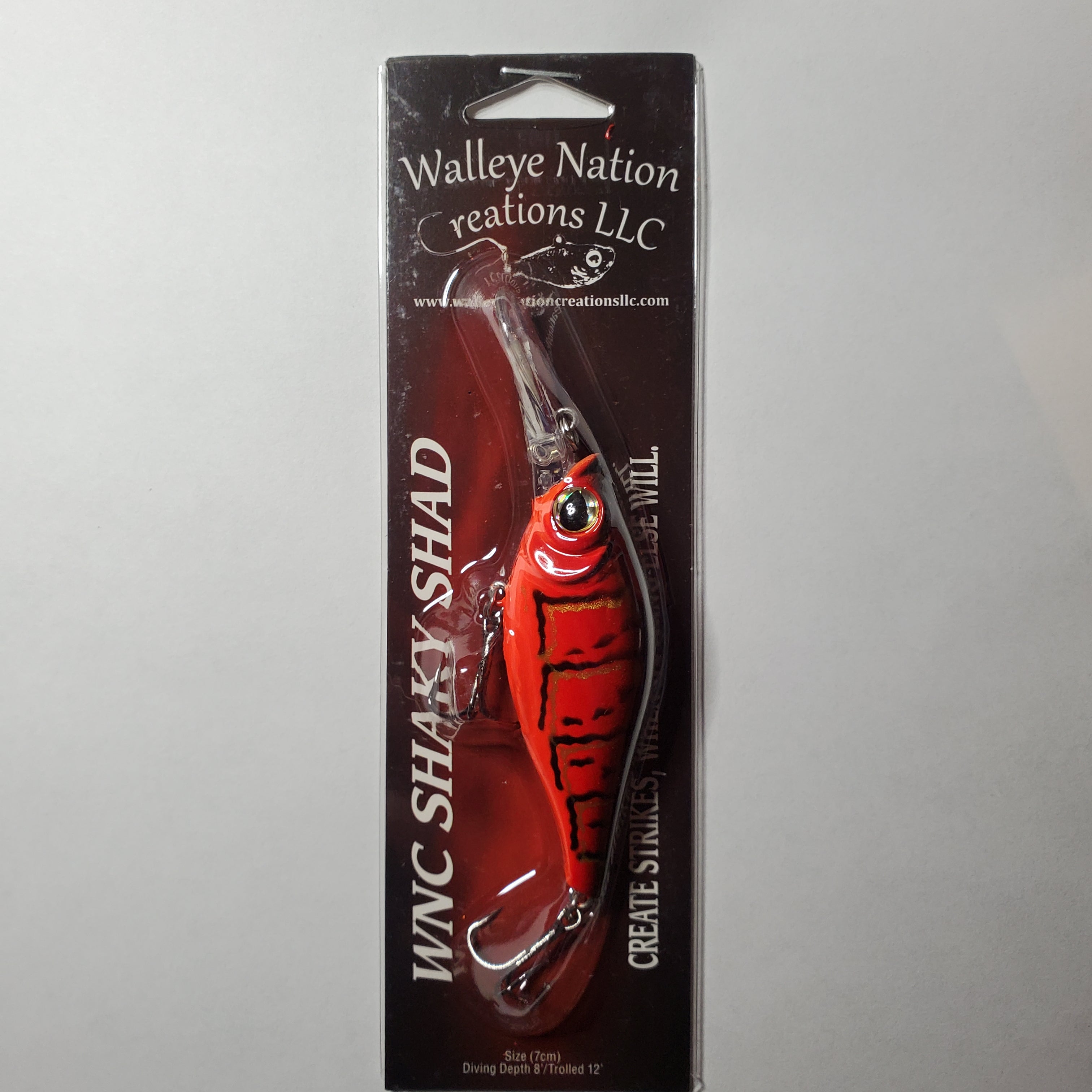 Walleye Nations Creations Shaky Shad Red Craw
