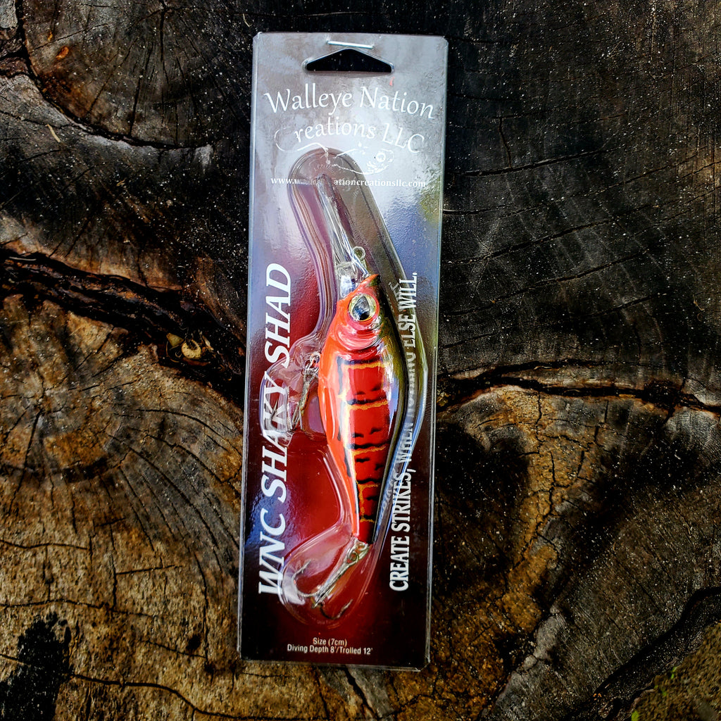 Walleye Nations Creations Shaky Shad Red Craw