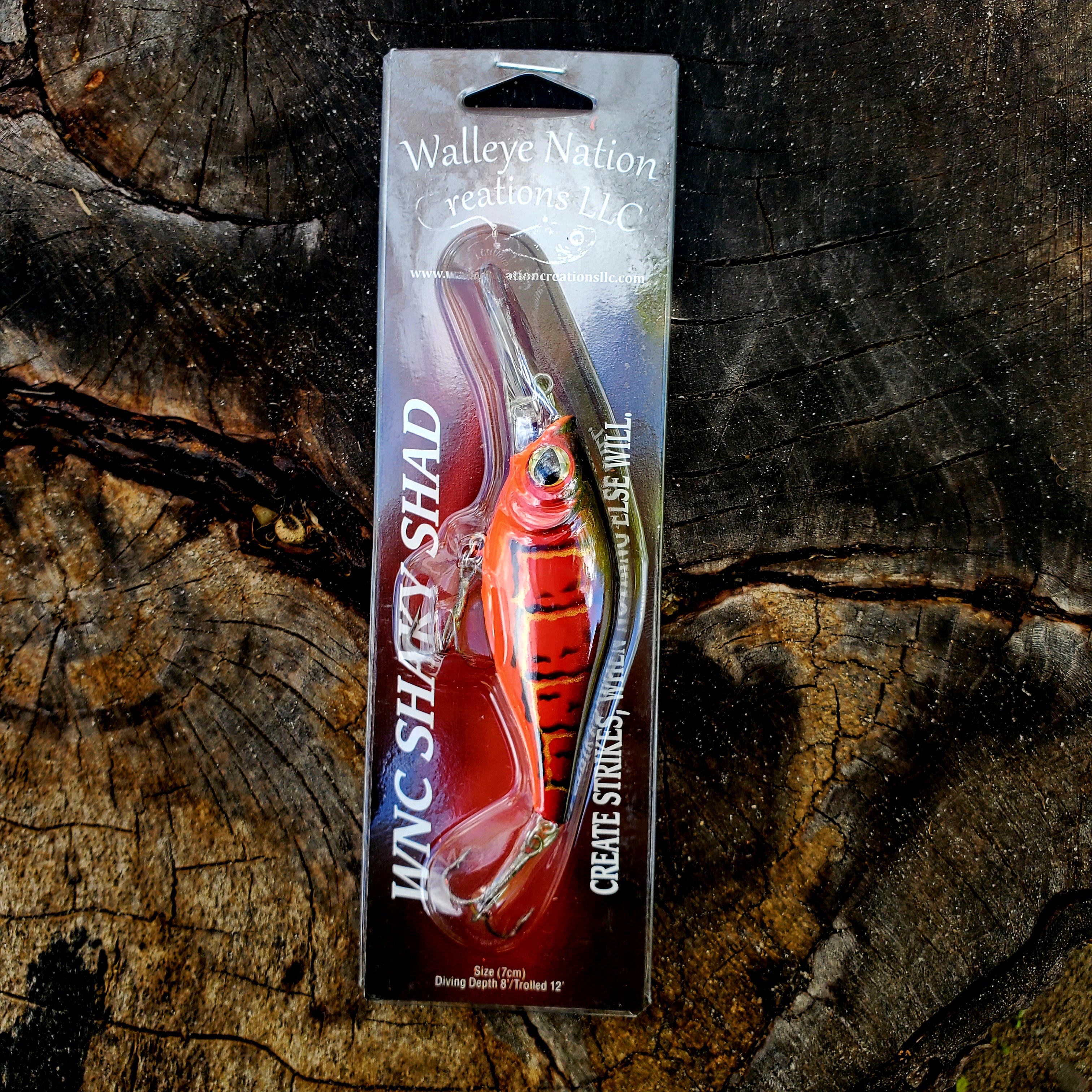 Walleye Nations Creations Shaky Shad Red Craw