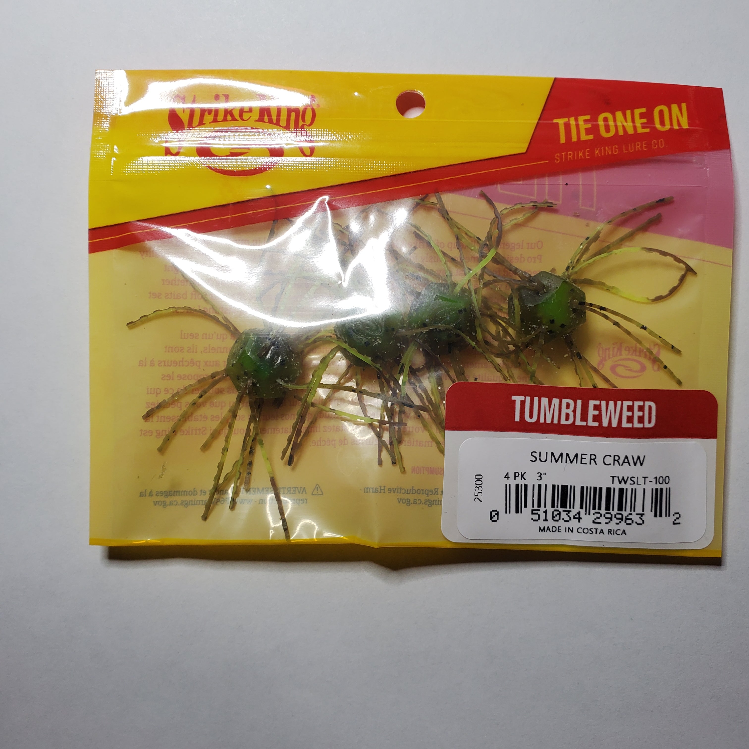 Strike King Tumbleweed Dice Bait Summer Craw Salted