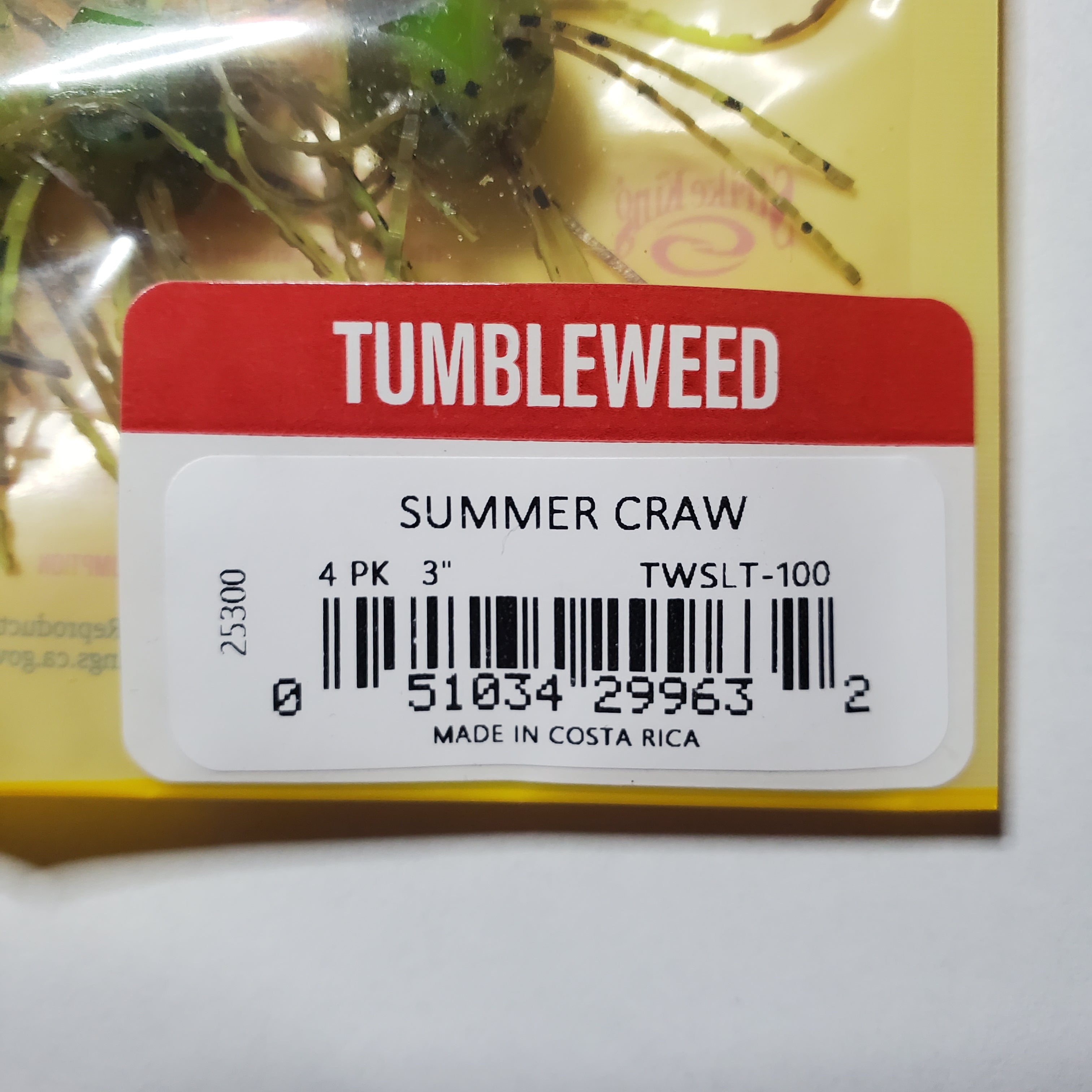 Strike King Tumbleweed Dice Bait Summer Craw Salted