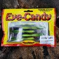 Northland Eye-Candy Jiggin Leech 3 1/4" Purple Chartreuse