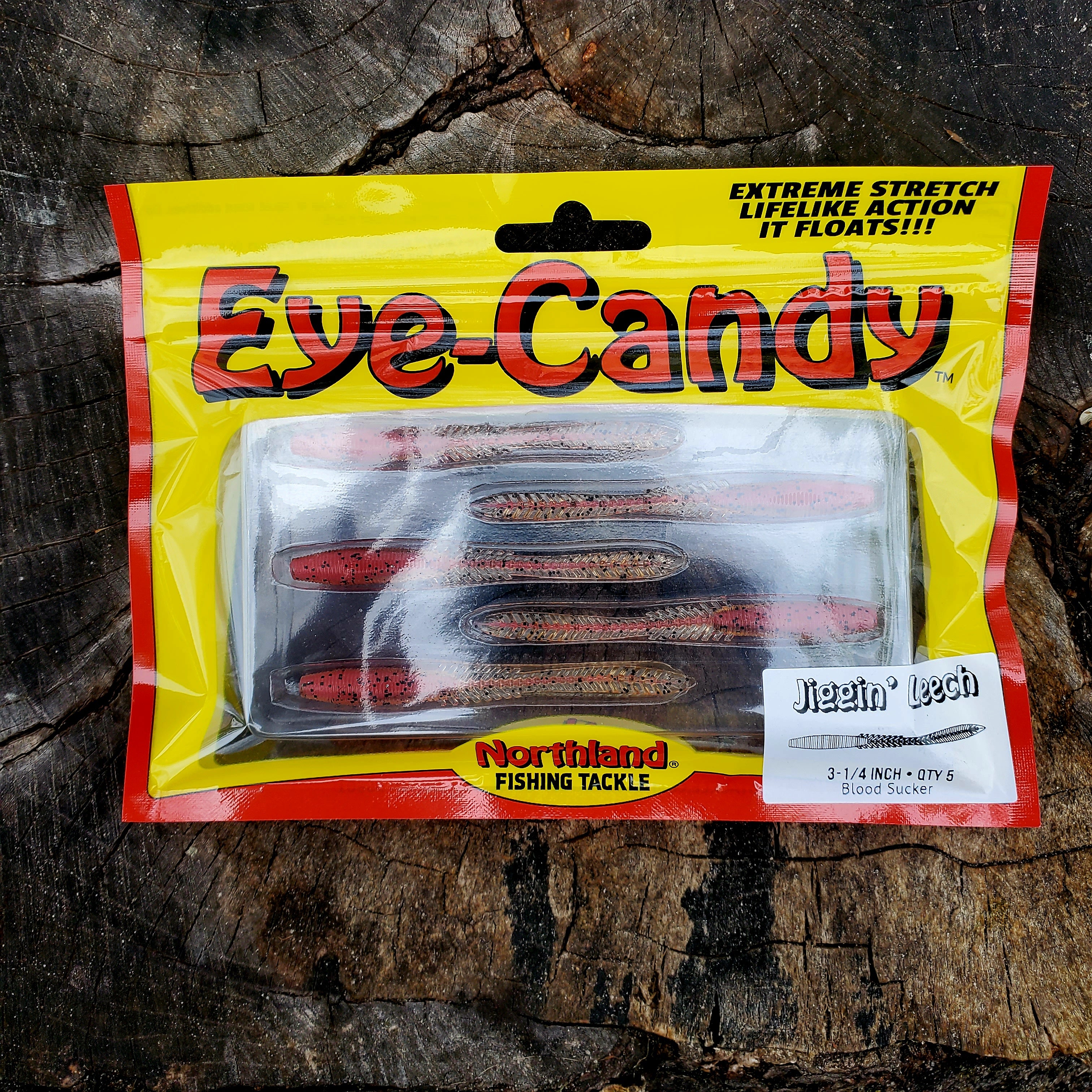 Northland Eye-Candy Jiggin Leech 3 1/4" Blood Sucker