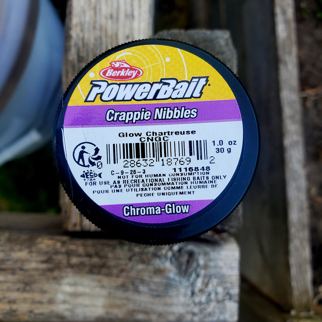 Berkley PowerBait Chroma-Glow Crappie Nibbles Glow Chartreuse