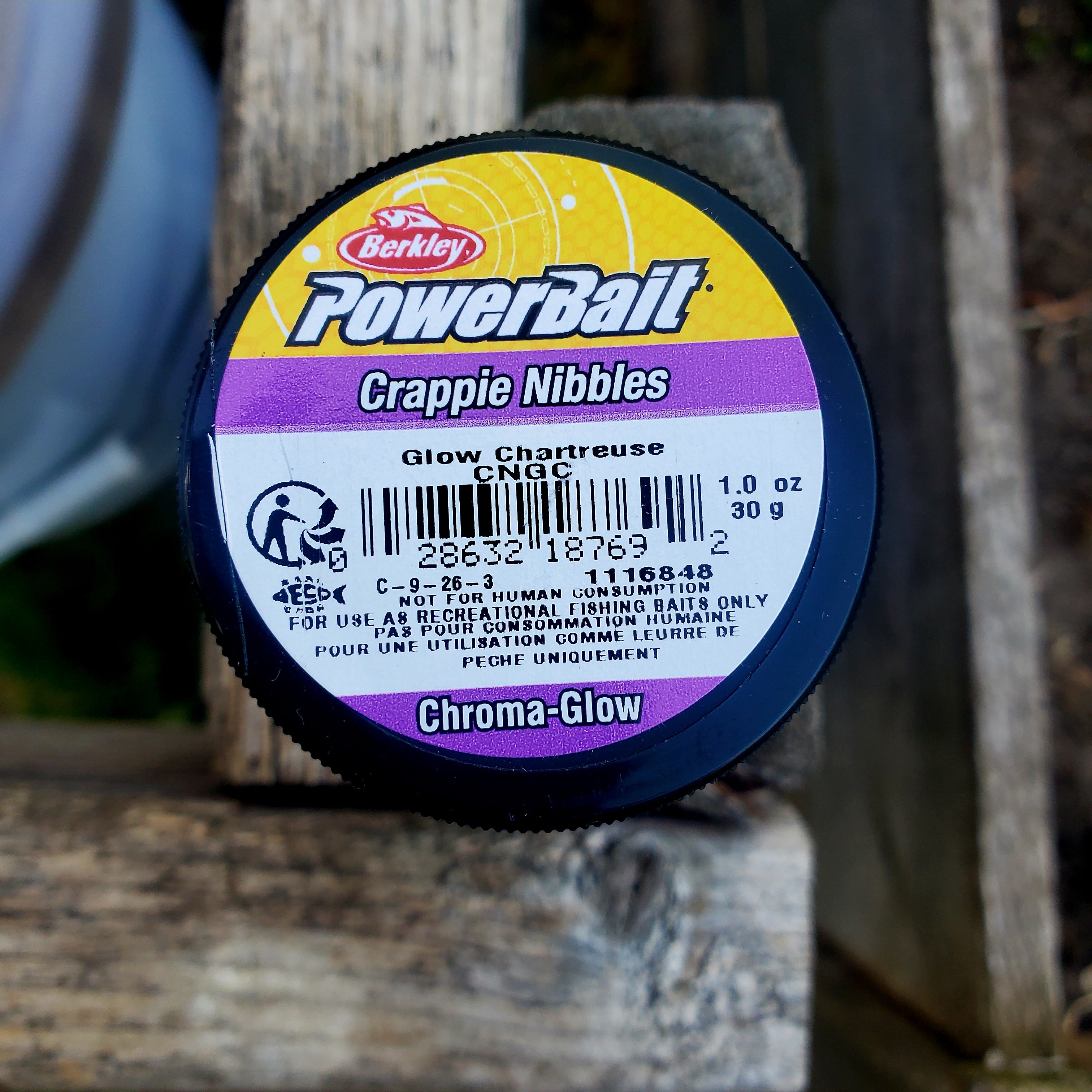 Berkley PowerBait Chroma-Glow Crappie Nibbles Glow Chartreuse
