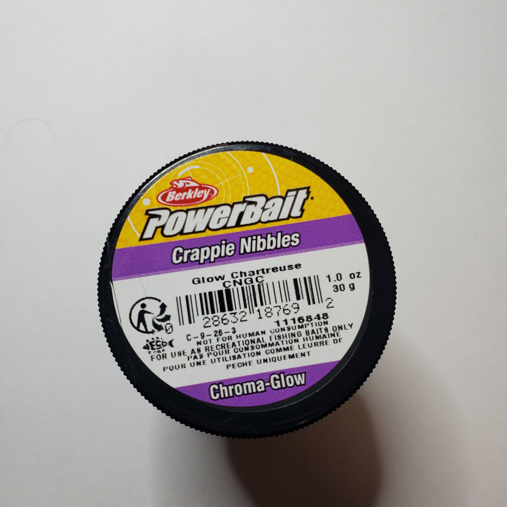 Berkley PowerBait Chroma-Glow Crappie Nibbles Glow Chartreuse