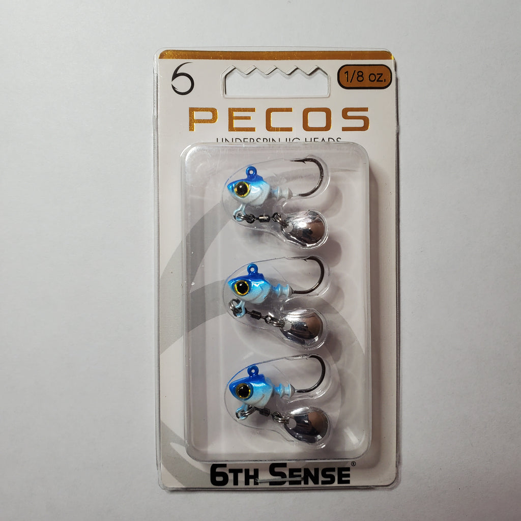 6th Sense Pecos Underspin Jig Head Royal Minnow 1/8oz