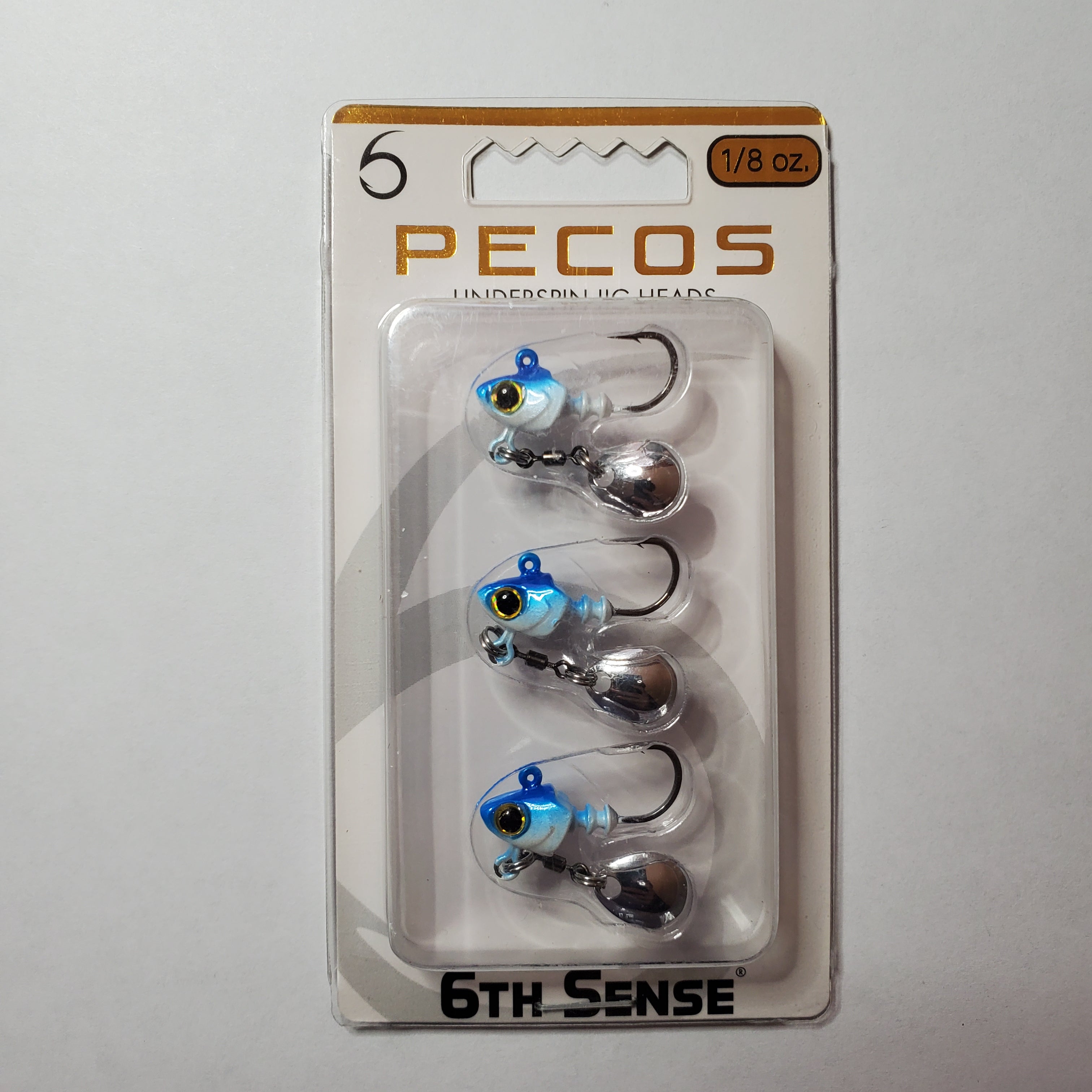 6th Sense Pecos Underspin Jig Head Royal Minnow 1/8oz