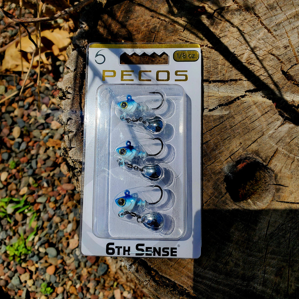 6th Sense Pecos Underspin Jig Head Royal Minnow 1/8oz