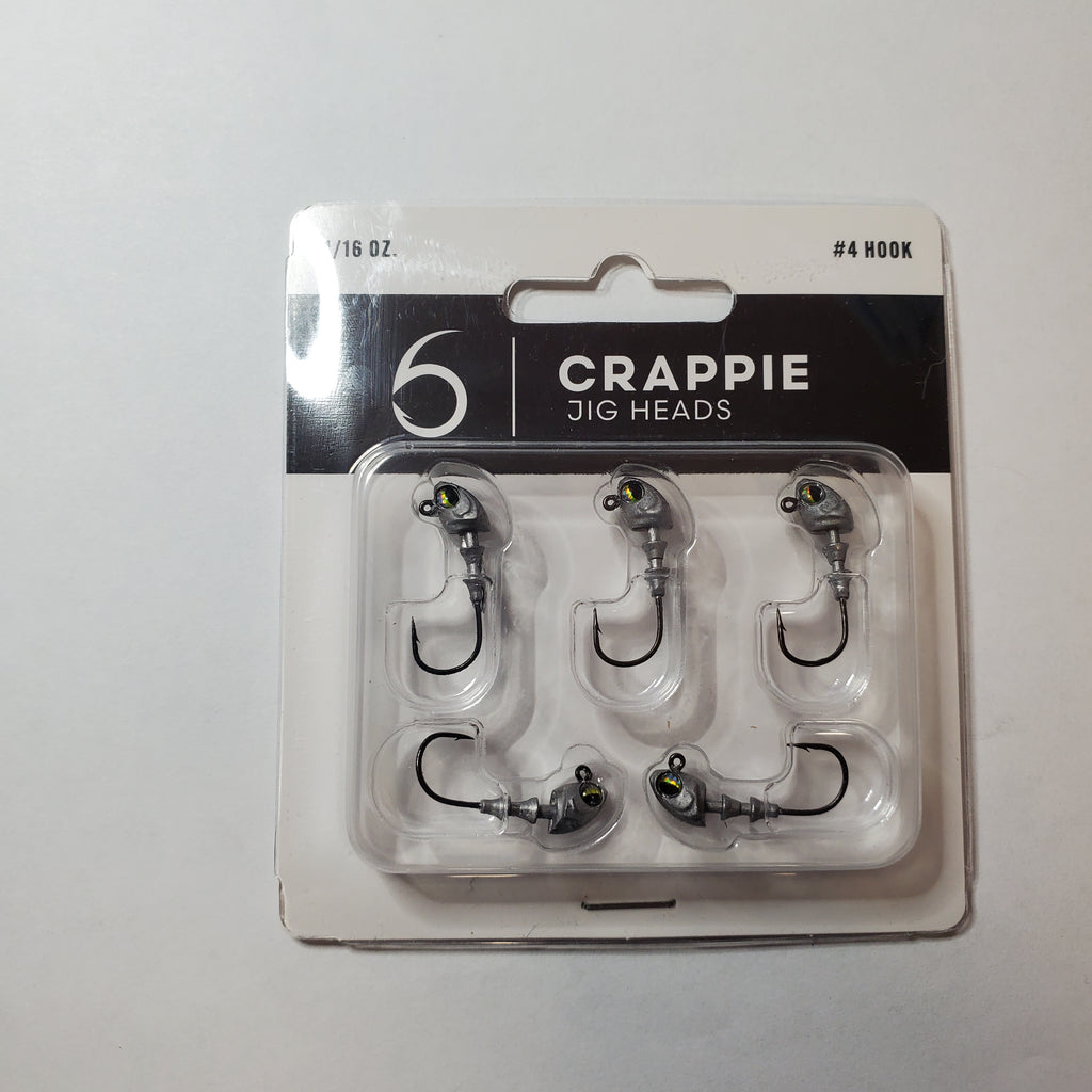 6th Sense Crappie Jig Head - Size 4 Silver Shad 1/16oz
