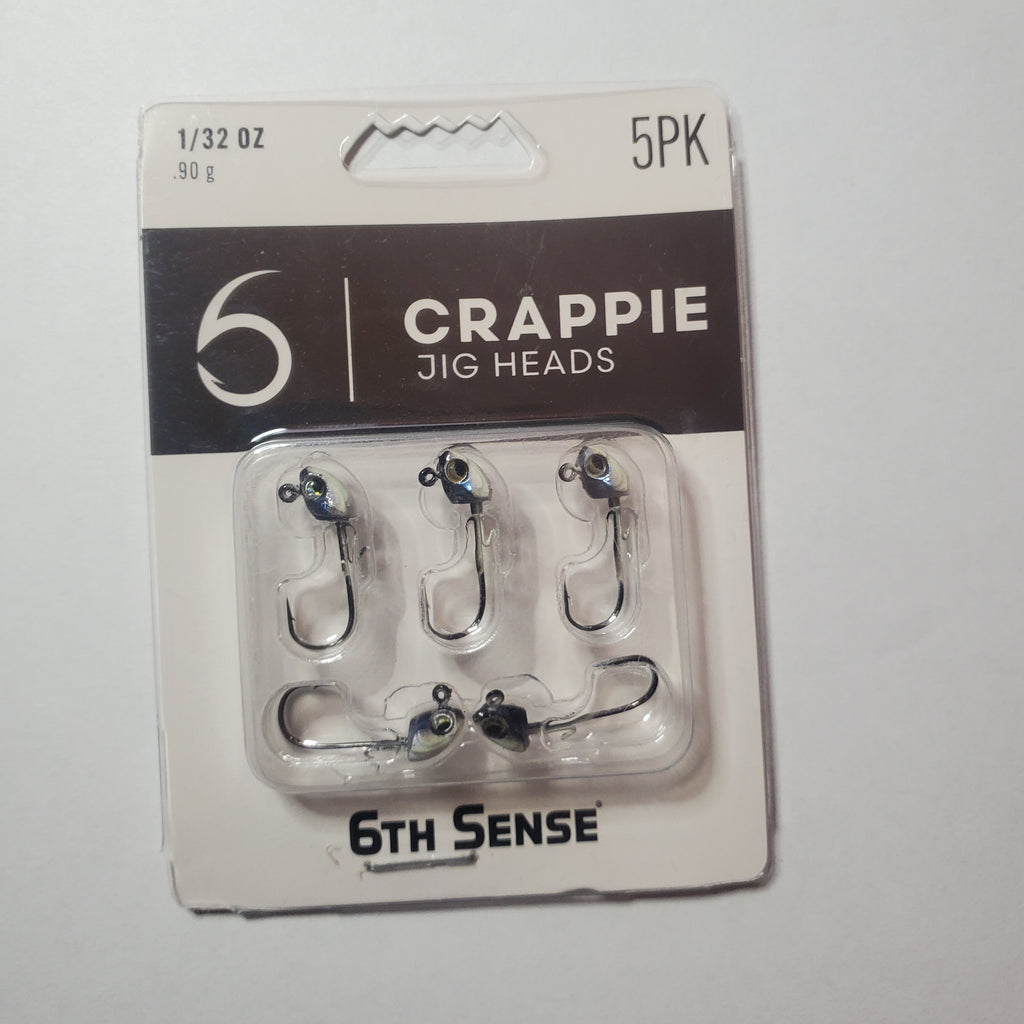 6th Sense Crappie Jig Head - Size 6 Baby Shad 1/32oz