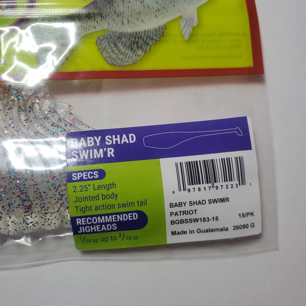 Bobby Garland Baby Shad Swim'R 2-1/4" Patriot