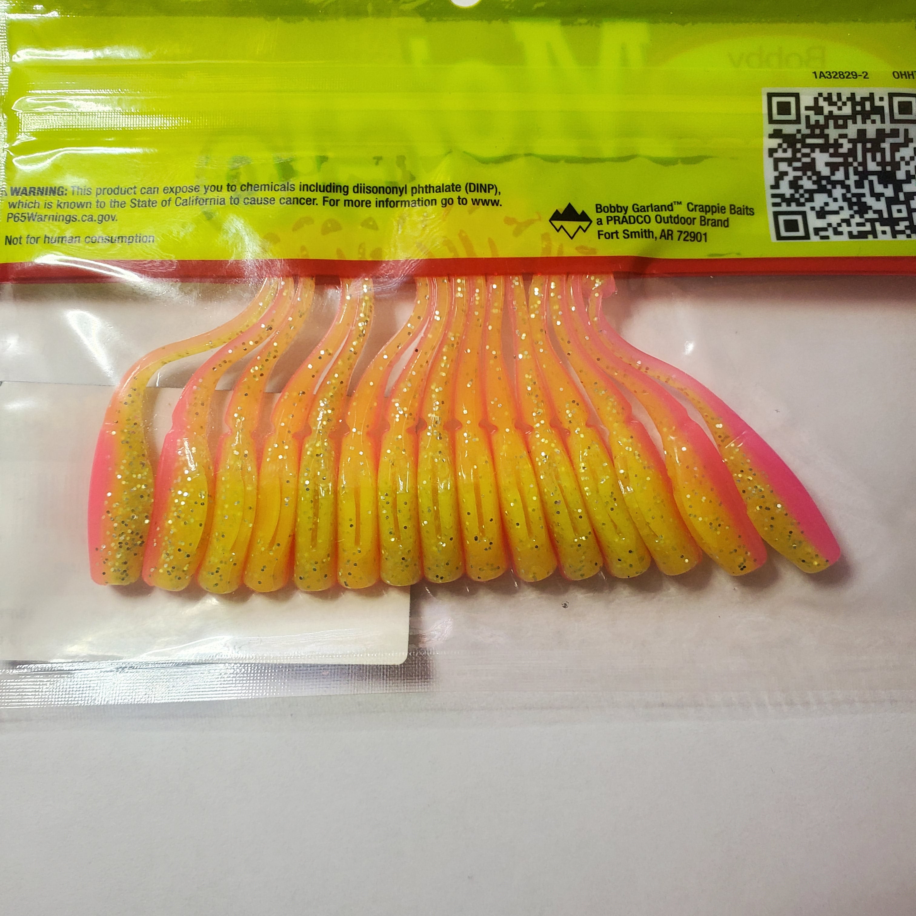 Bobby Garland Baby Shad Swim'R 2-1/4" Glow Electric Chicken