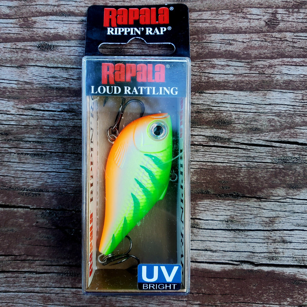 Rapala Rippin Rap CrankBait 2-1/2" Green Tiger UV