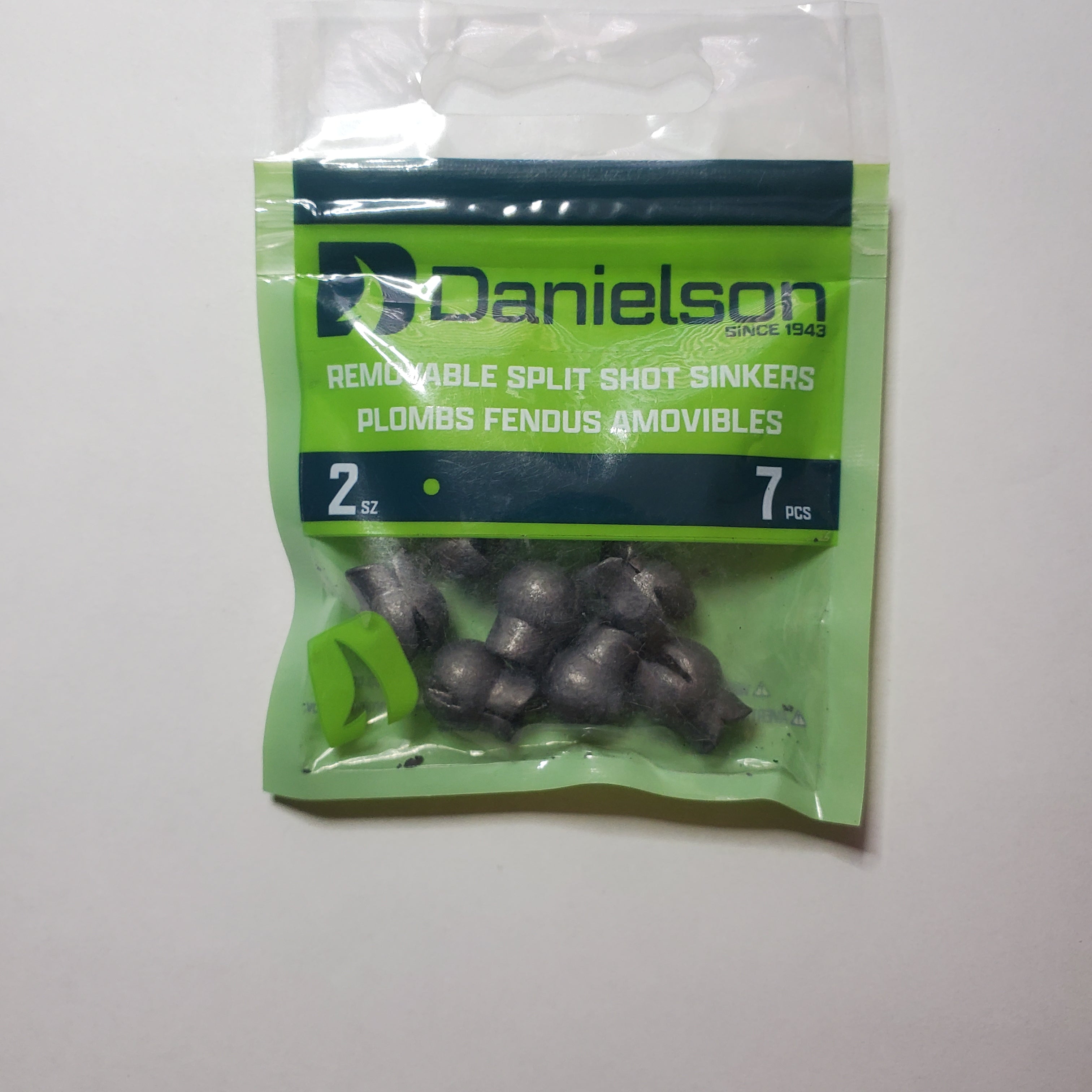 Danielson Split Shot Sinker Size 2