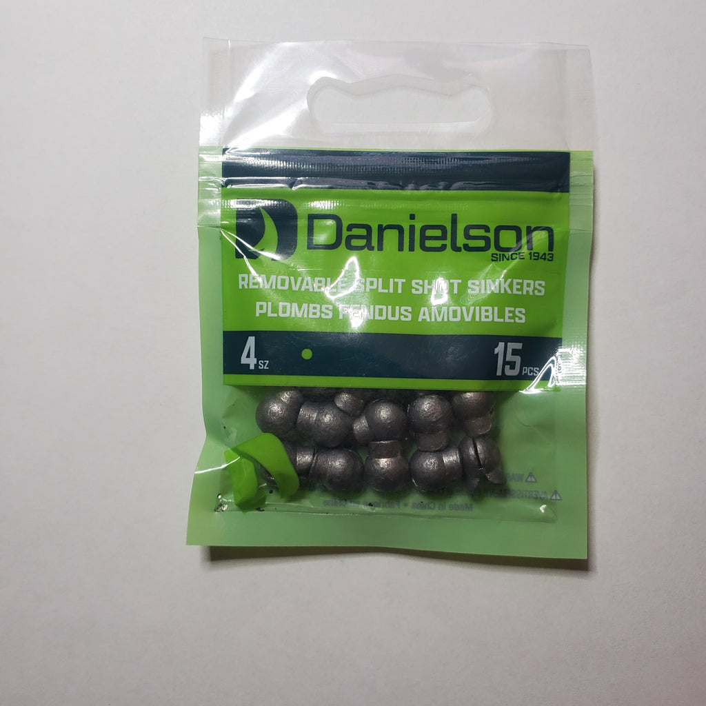 Danielson Split Shot Sinker Size 4