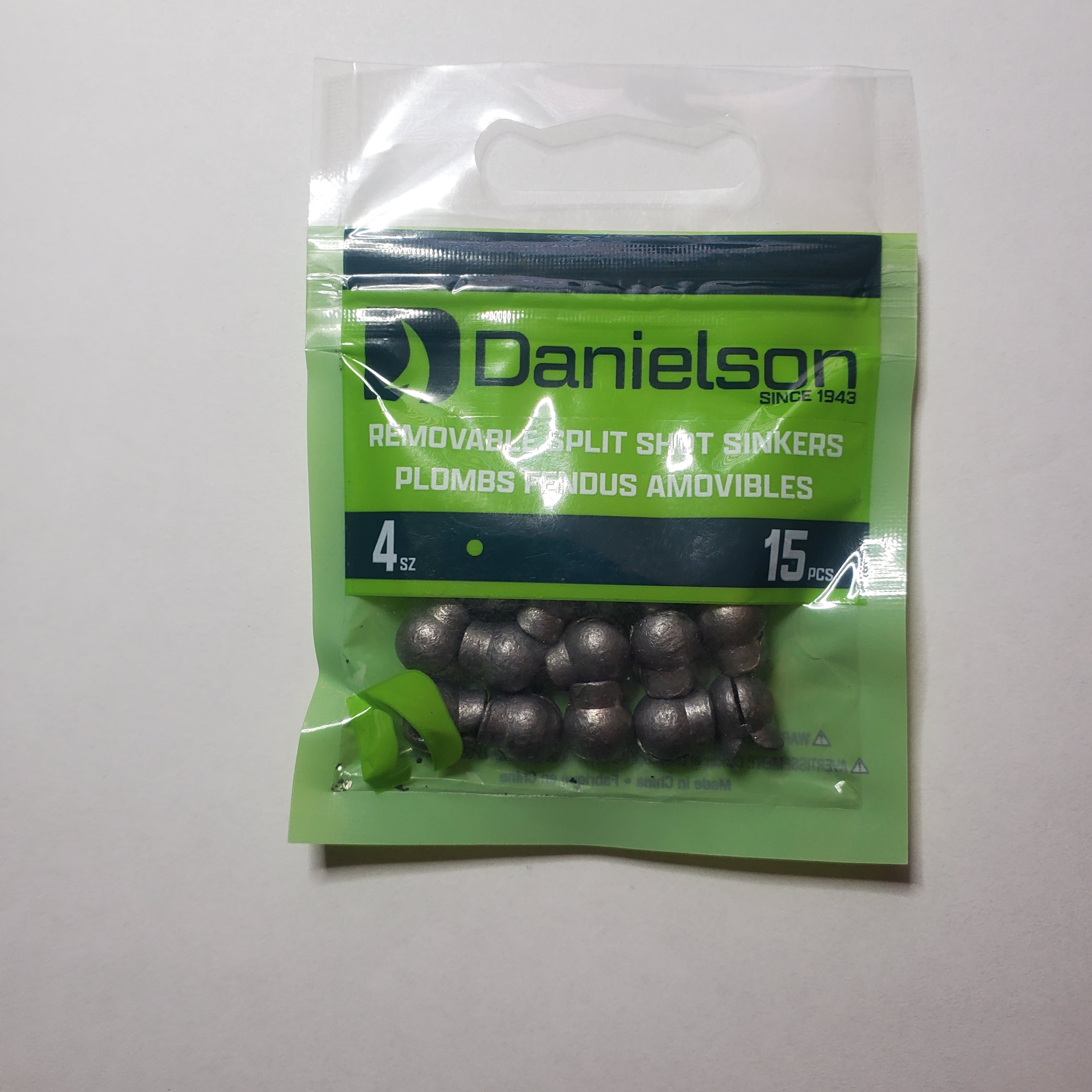 Danielson Split Shot Sinker Size 4