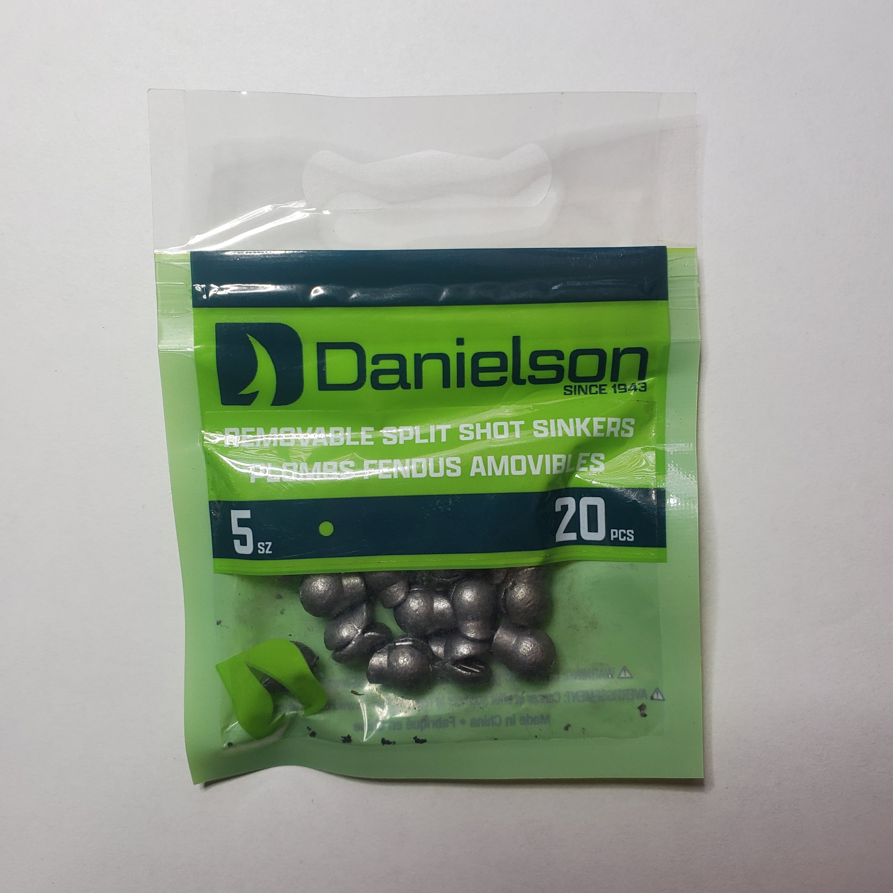 Danielson Split Shot Sinker Size 5