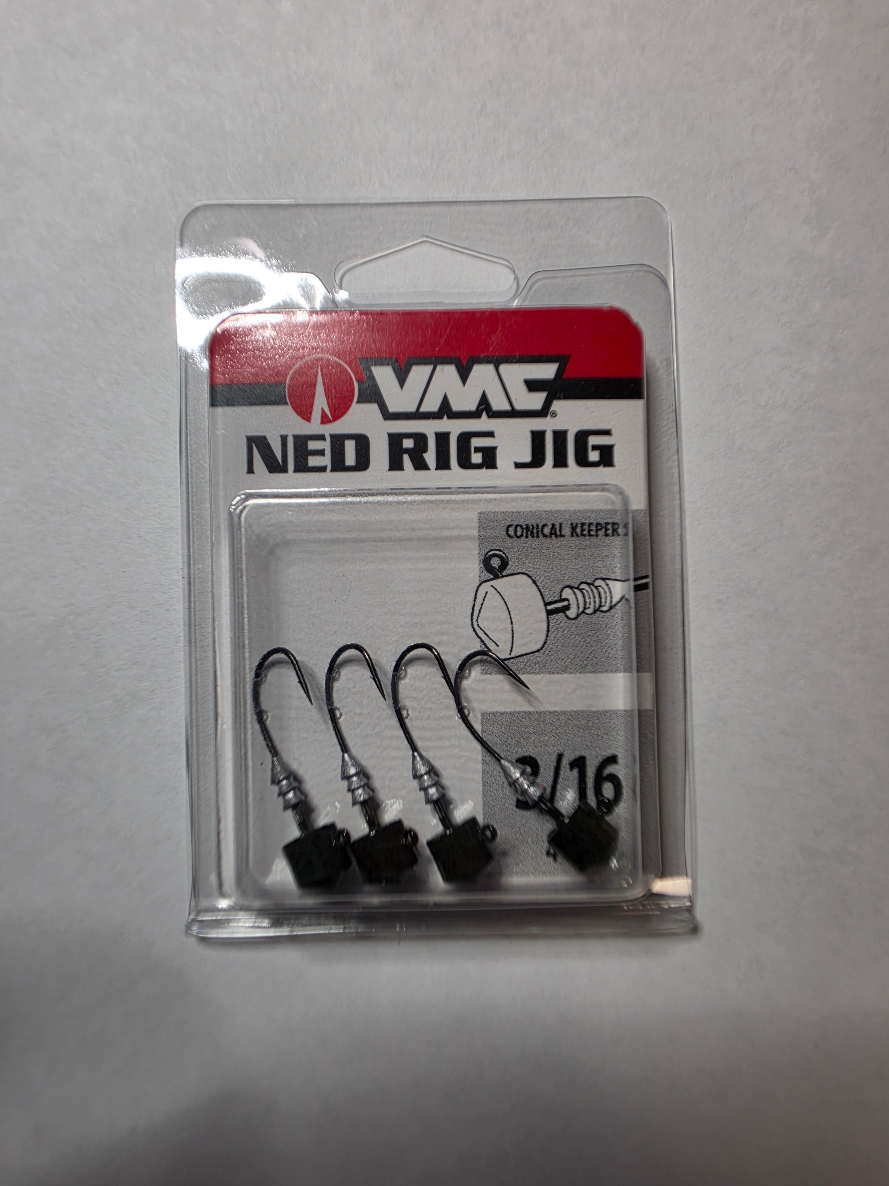 VMC Ned Rig Jig Heads Green Pumpkin 3/16oz
