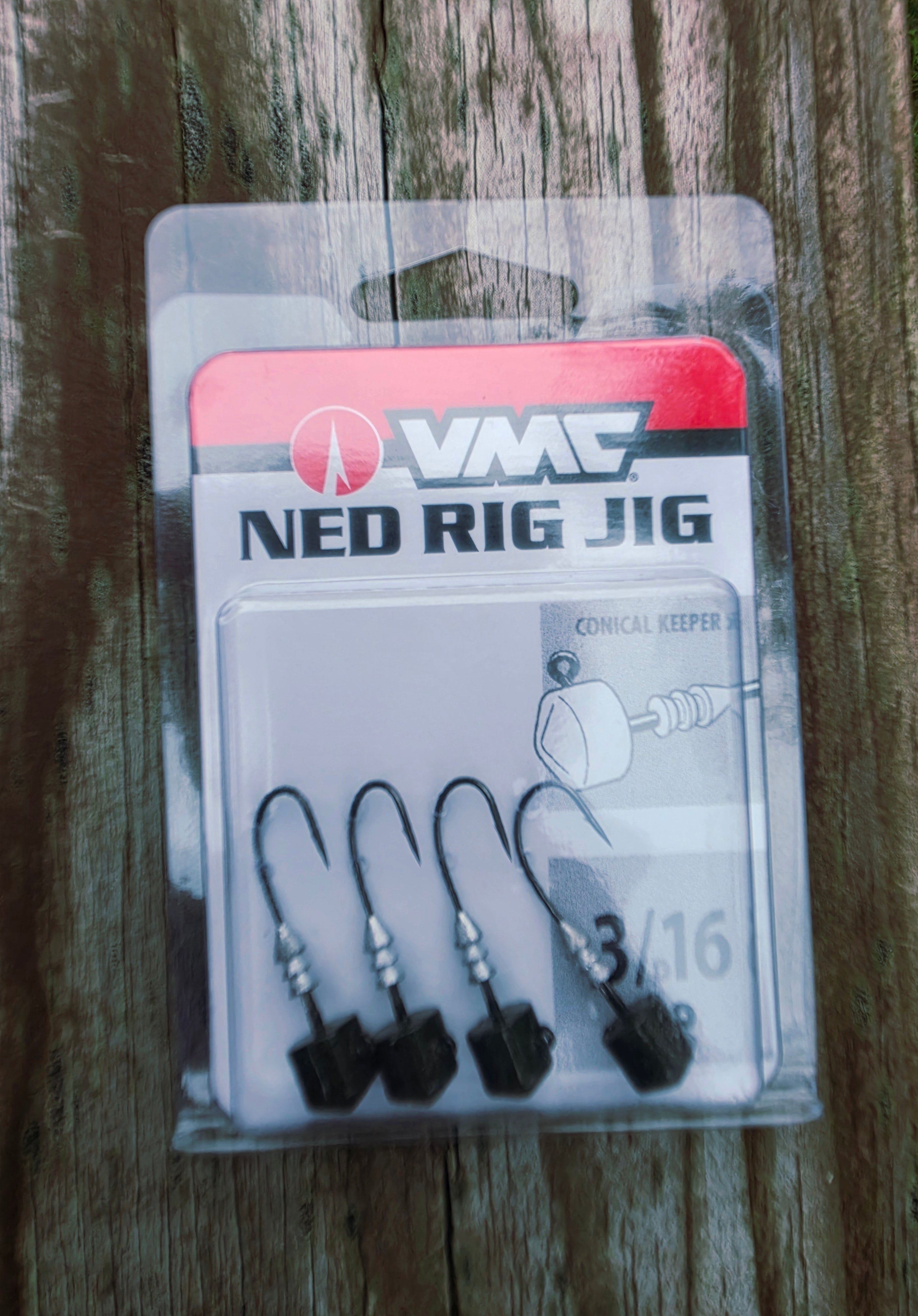 VMC Ned Rig Jig Heads Green Pumpkin 3/16oz