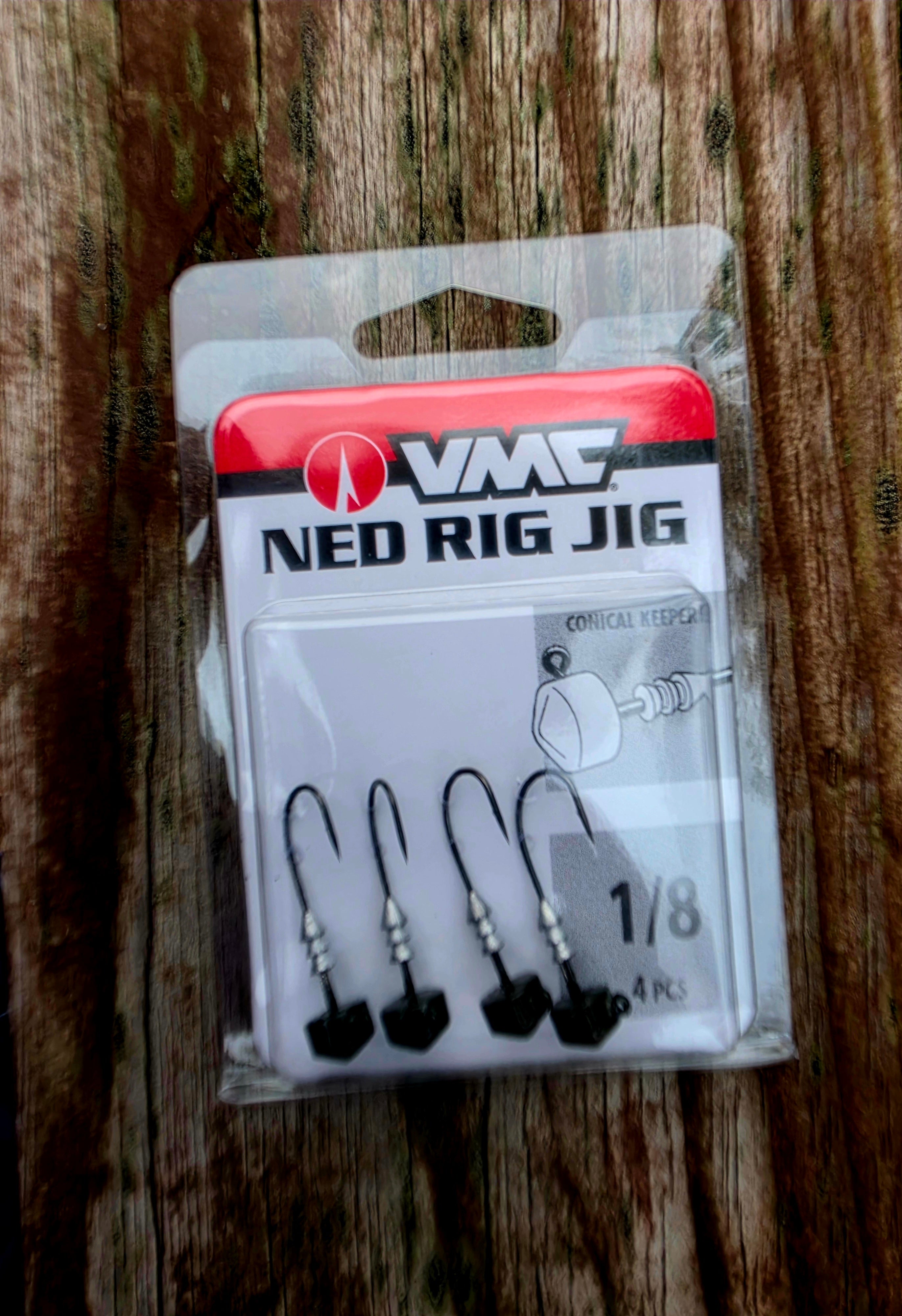 VMC Ned Rig Jig Heads Green Pumpkin 1/8oz