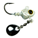6th Sense Pecos Underspin Jig Head Platinum White 1/8oz